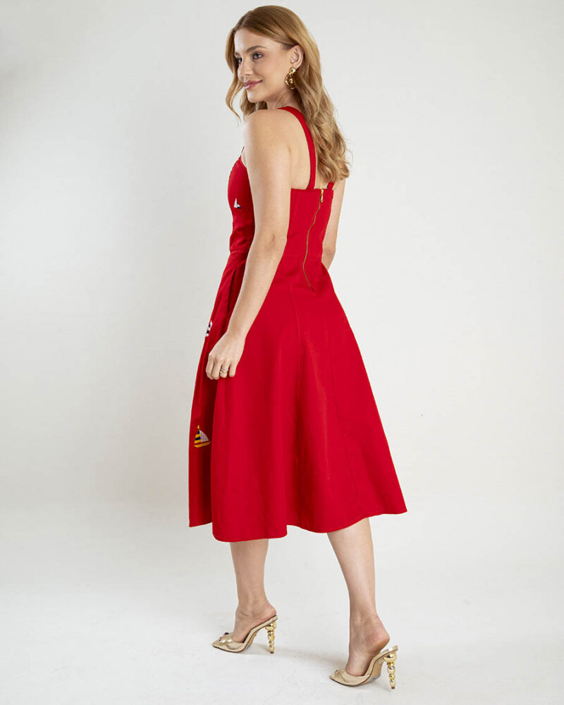 Vestido de Brim Bordado Mirela - Image 4
