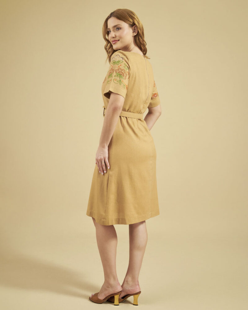 Vestido Bordado com Cinto Letícia - Image 6