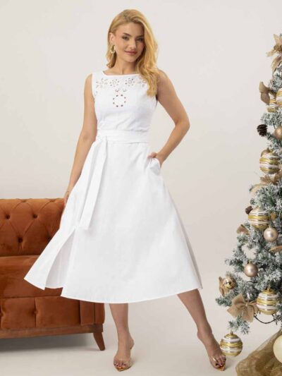 Vestido LC Ivana Midi Branco