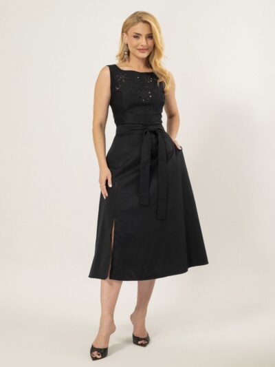 Vestido LC Ivana Midi Preto