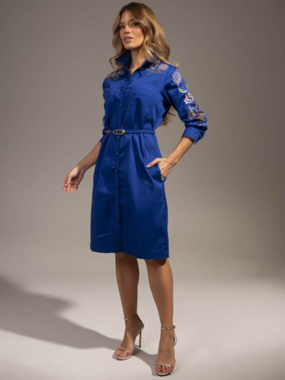 Chemise LC Lívia Bordado Azul