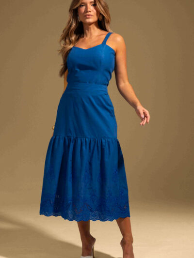 Conjunto LC  Laise bordado Isis azul