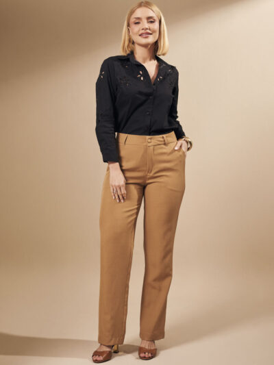 Calça LC Alfaiataria Carla Bege